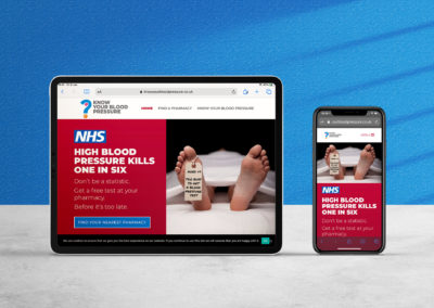 NHS blood pressure web site